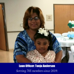 Loan Officer: Tonja Anderson - Serving 705 members since 2019