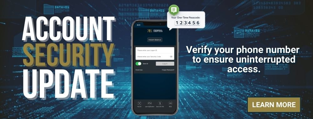 Account security Update WEB BANNER